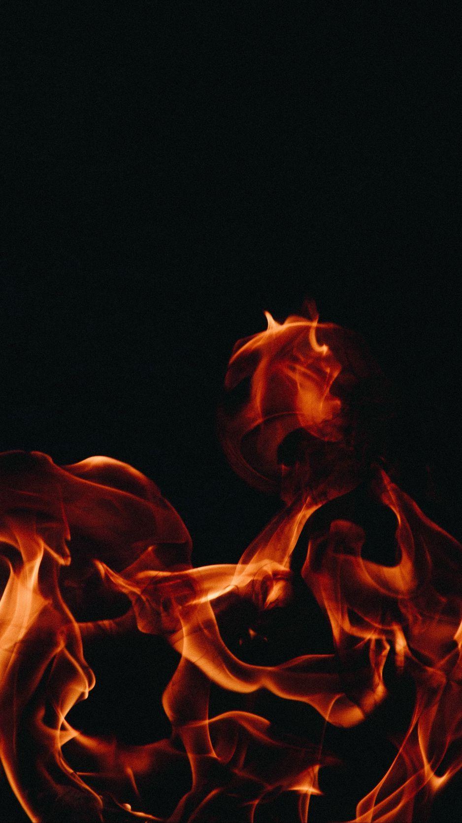 938x1668 Download wallpaper 938x1668 fire, flame, dark background iphone 8