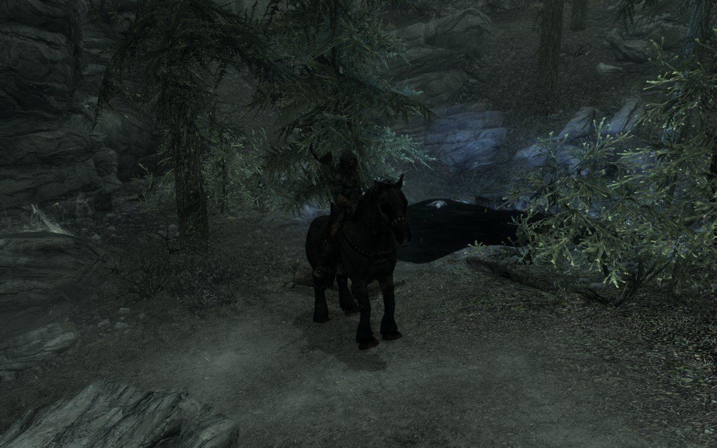 1440x900 The Elder Scrolls Skyrim Horse Shadowmere Dark Brotherhood
