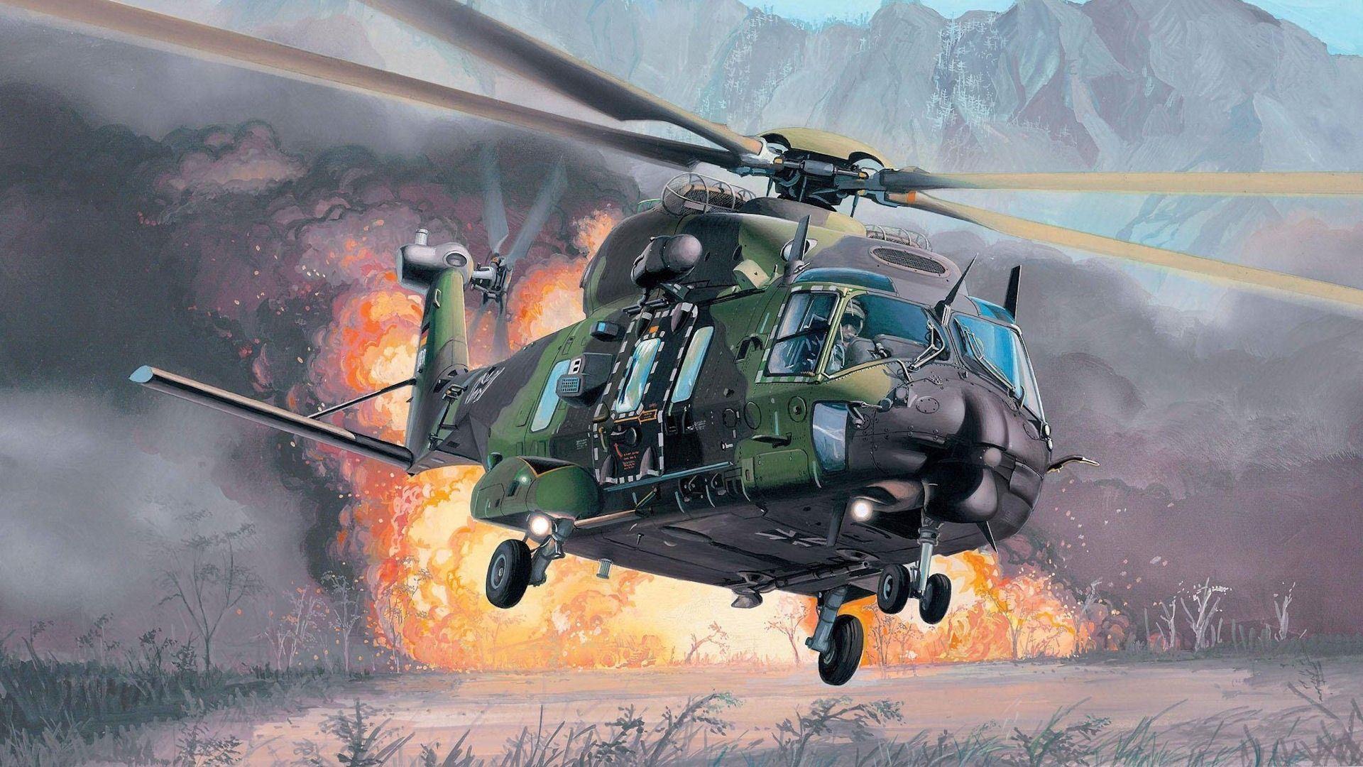 Hình nền máy bay trực thăng quân sự 1920x1080