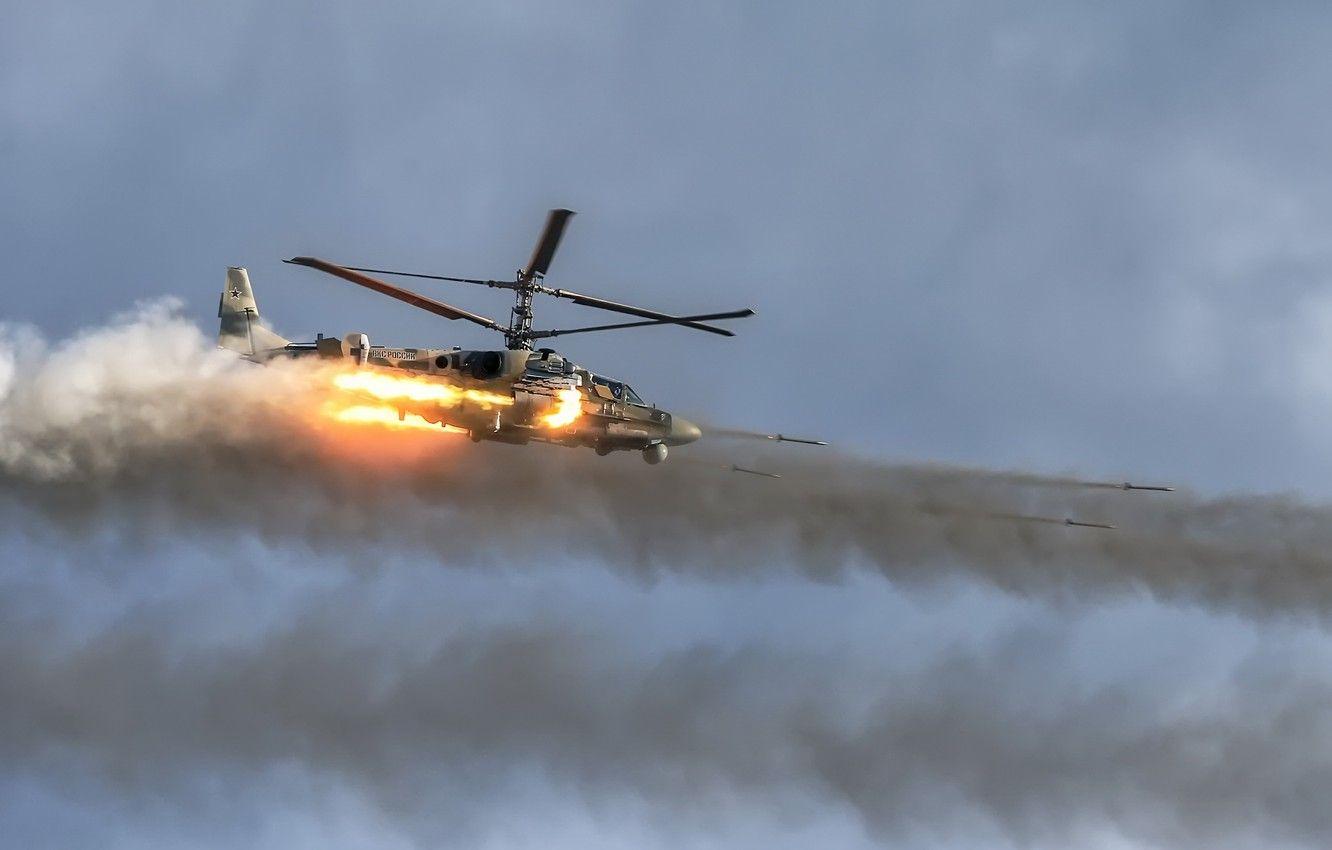 Máy bay trực thăng tấn công hình nền 1332x850, Quân đội Nga, Hình ảnh Ka 52