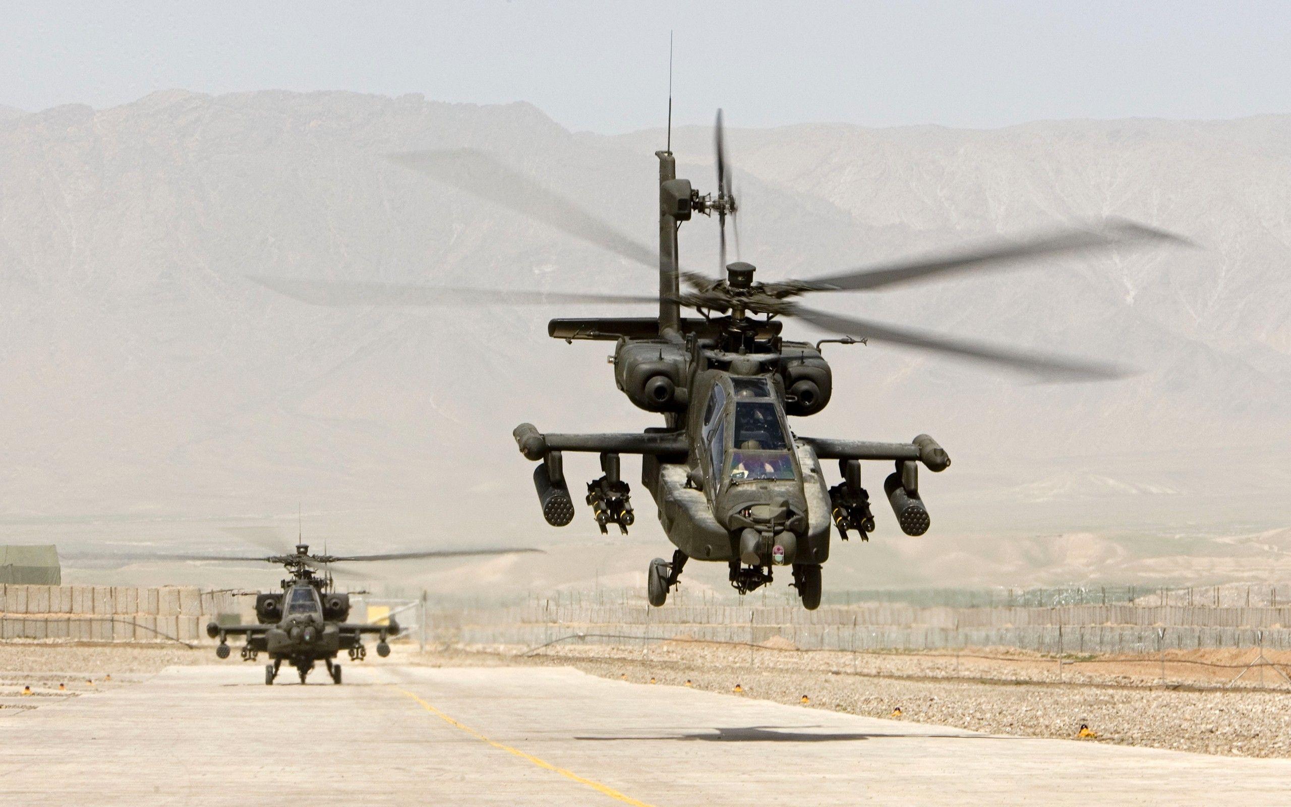Hình nền máy bay trực thăng tấn công Apache 2560x1600