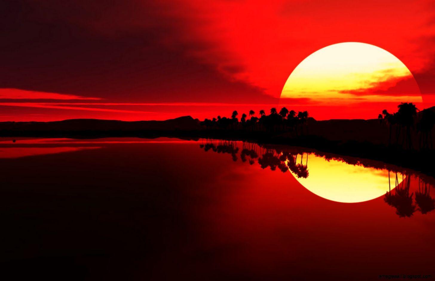 Red Sunset Wallpapers Top Free Red Sunset Backgrounds Wallpaperaccess