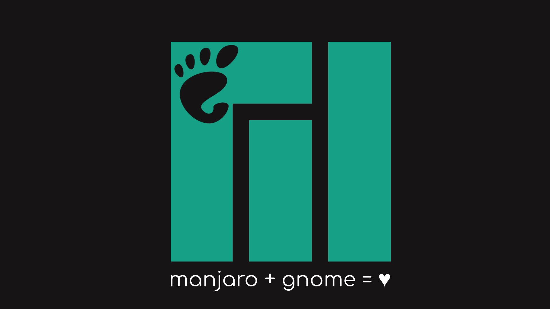 1920x1080 Manjaro Gnome Wallpaper:9x1080