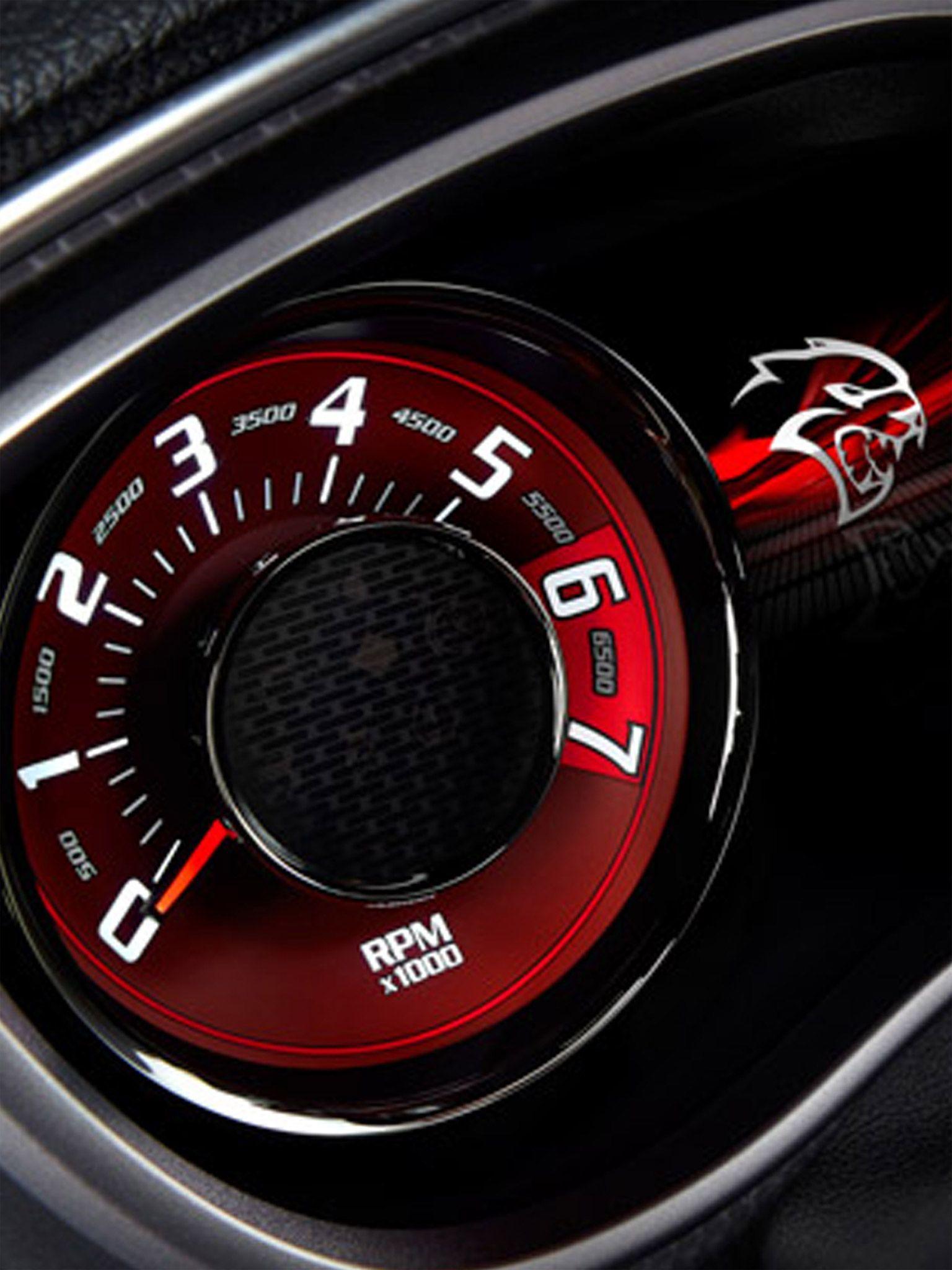 1536x2048 Dodge Hellcat Logo Wallpaper