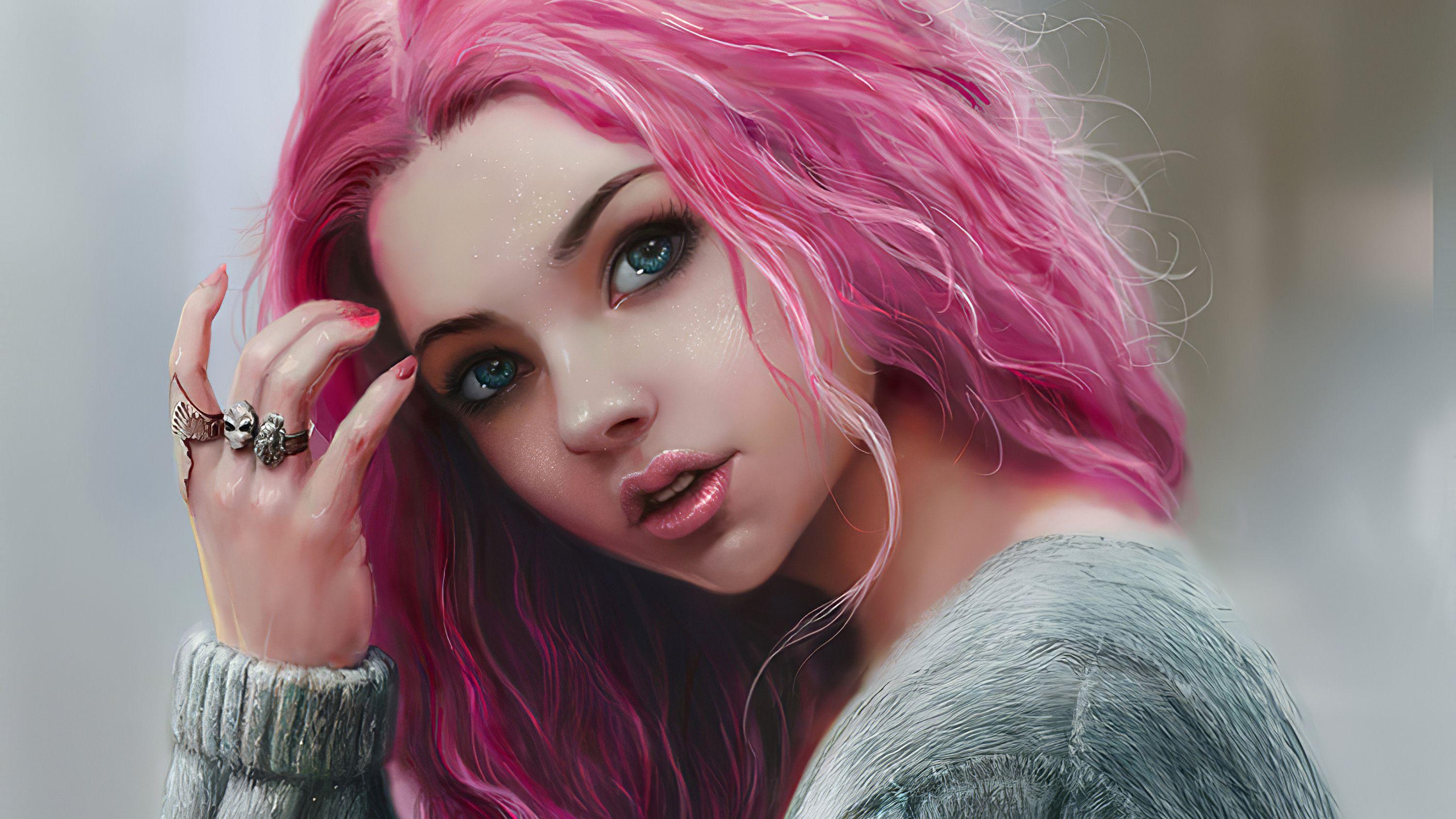 Pink Hair Wallpapers - Top Free Pink Hair Backgrounds - WallpaperAccess
