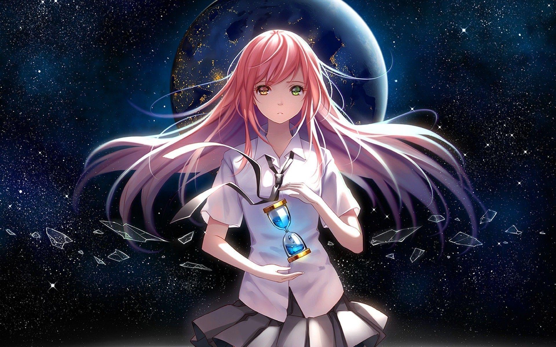 1920x1200 anime anime girls original characters heterochromia school uniform