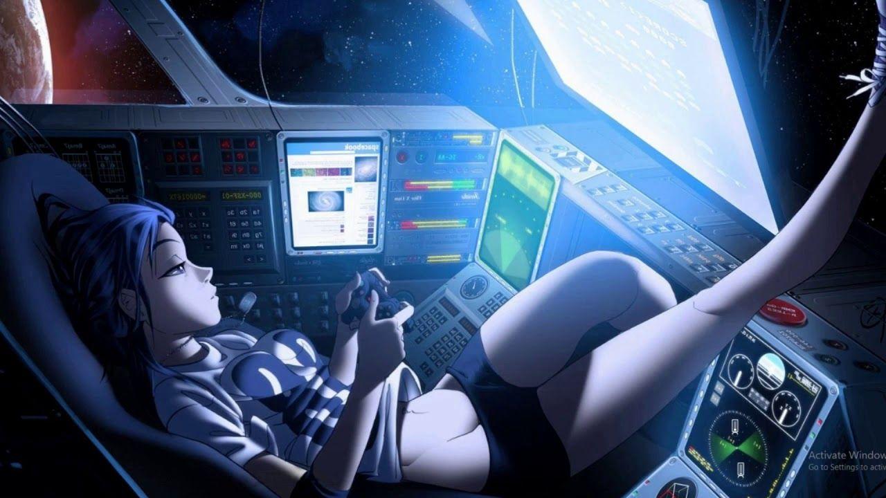 1280x720 SPACE GAMER GIRL
