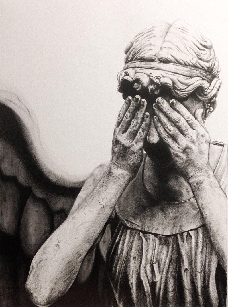 800x1076 Weeping Angel Drawing