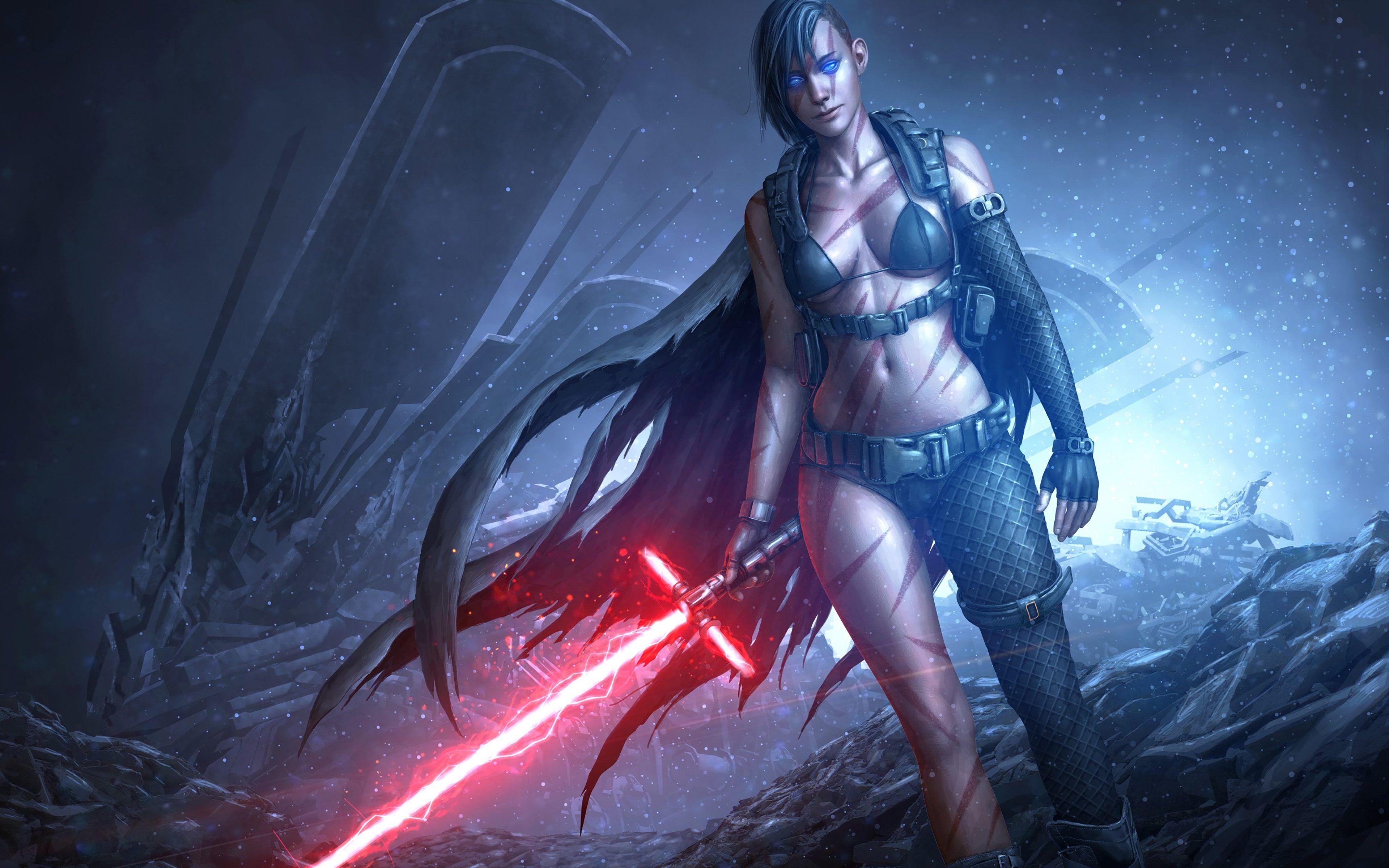 3840x2400 Girl Game Wallpaper