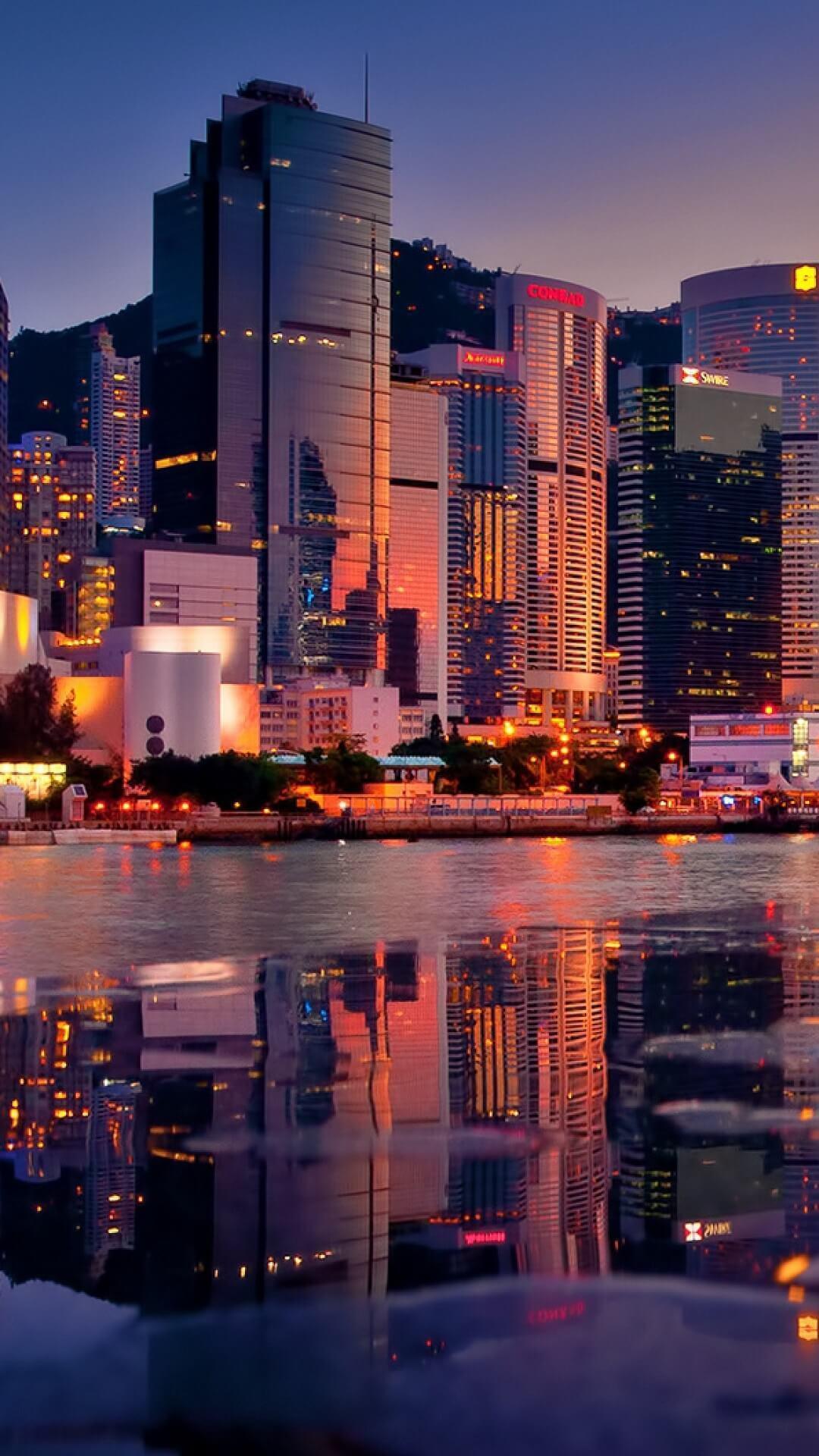 1080x1920 Hong Kong City Wallpaper HD for Android
