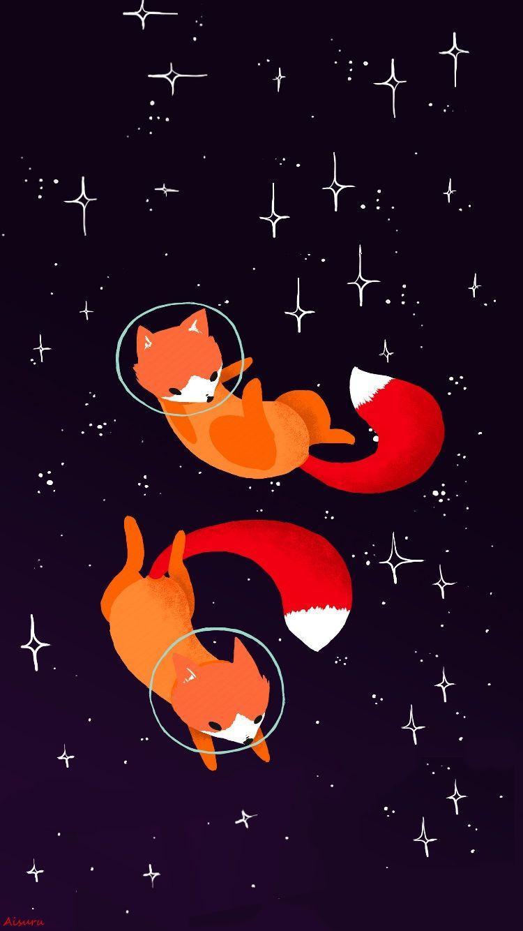750x1334 Fox Drawing Wallpaper.com. Free for personal use Fox