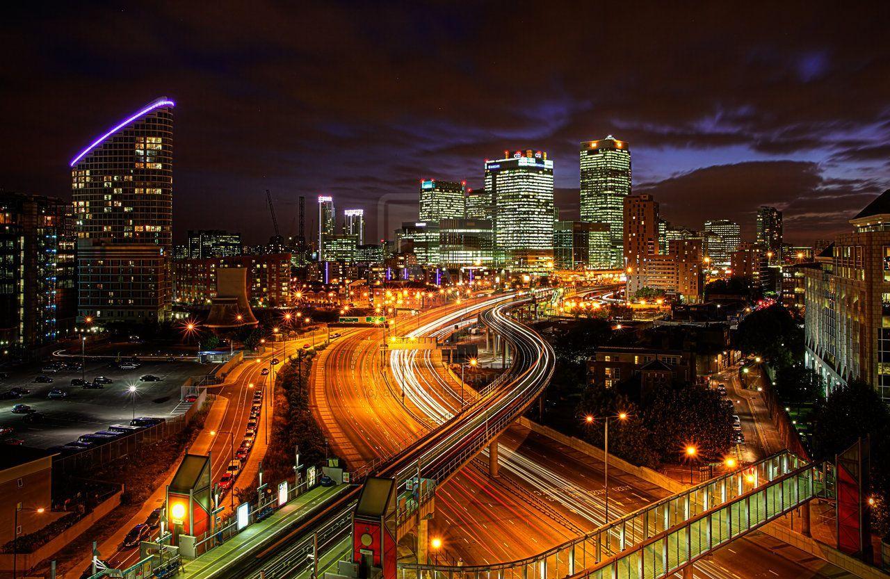 1280x833 Canary Wharf, London, England, by Aggelos. London night, London, London wallpaper