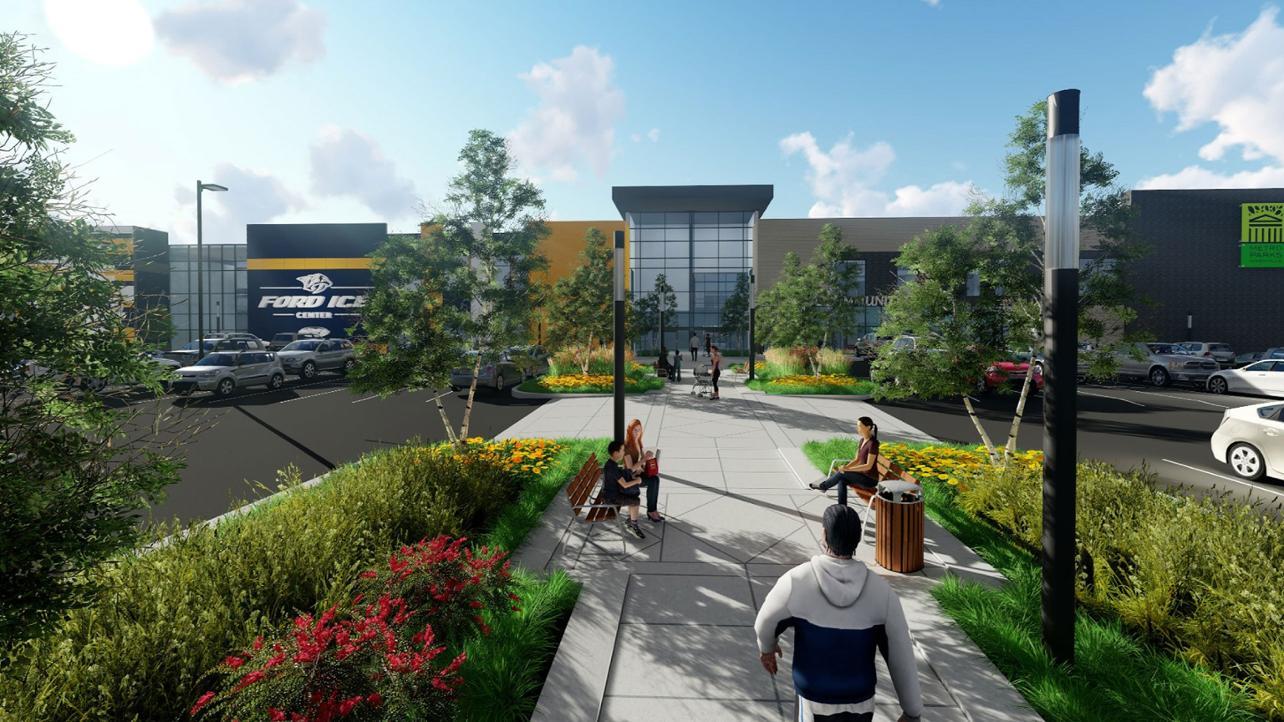 1284x722 Renderings Unveiled for Bellevue Preds Ice Center, Set to Open