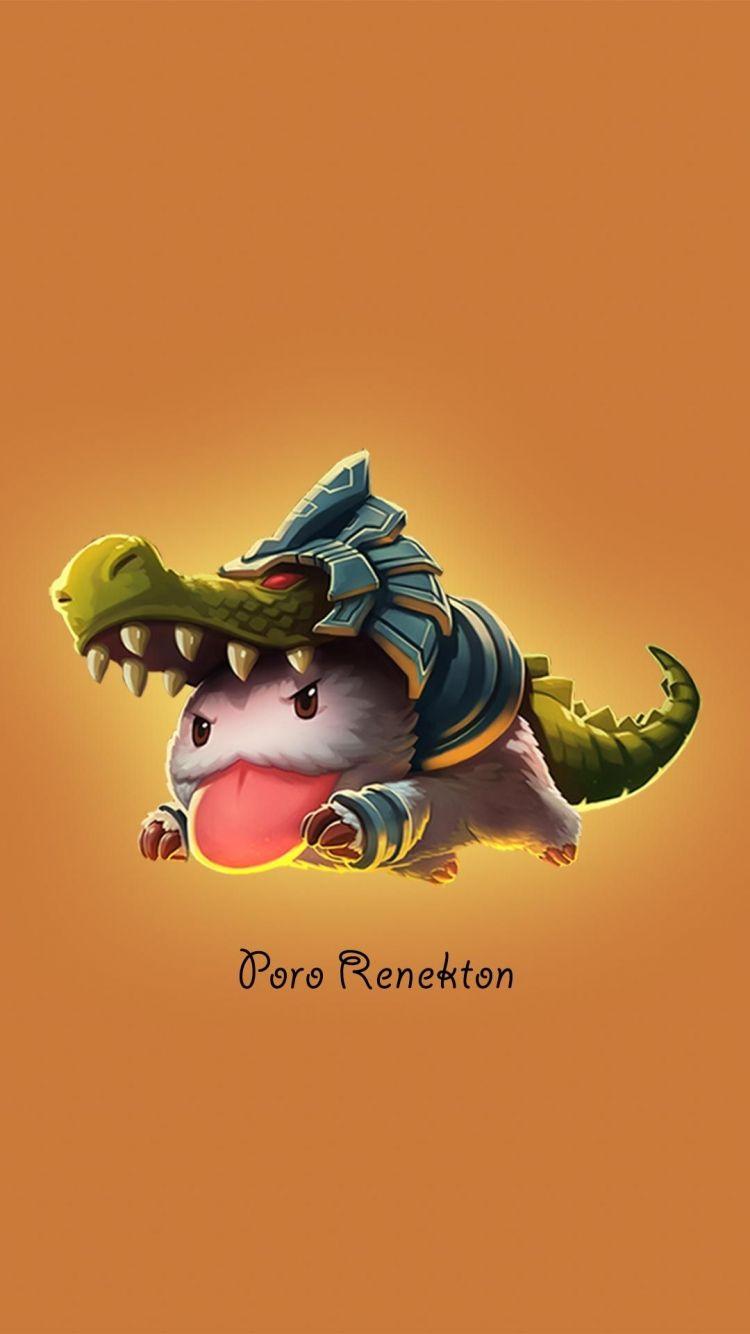 750x1334 Free download Renekton Poro Chibi android iphone wallpaper mobile