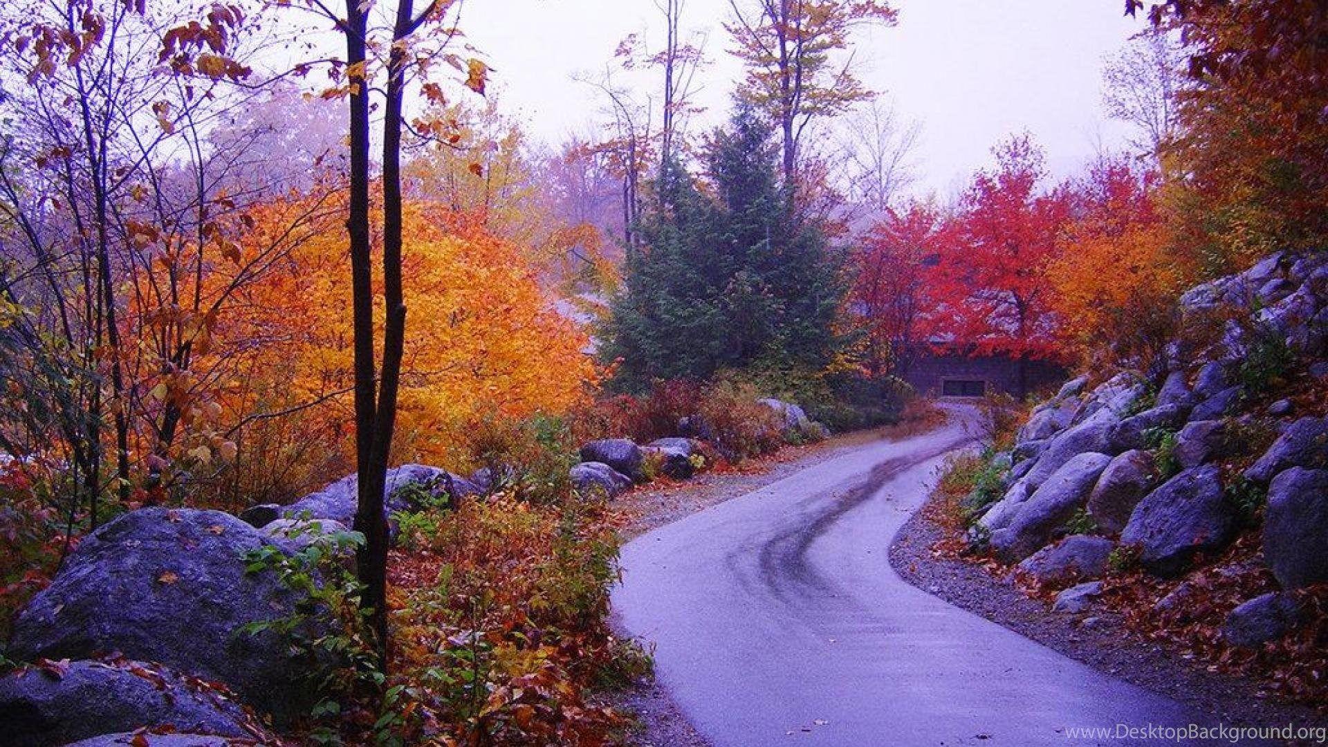 1920x1080 Fall In New England Wallpaper Desktop Background