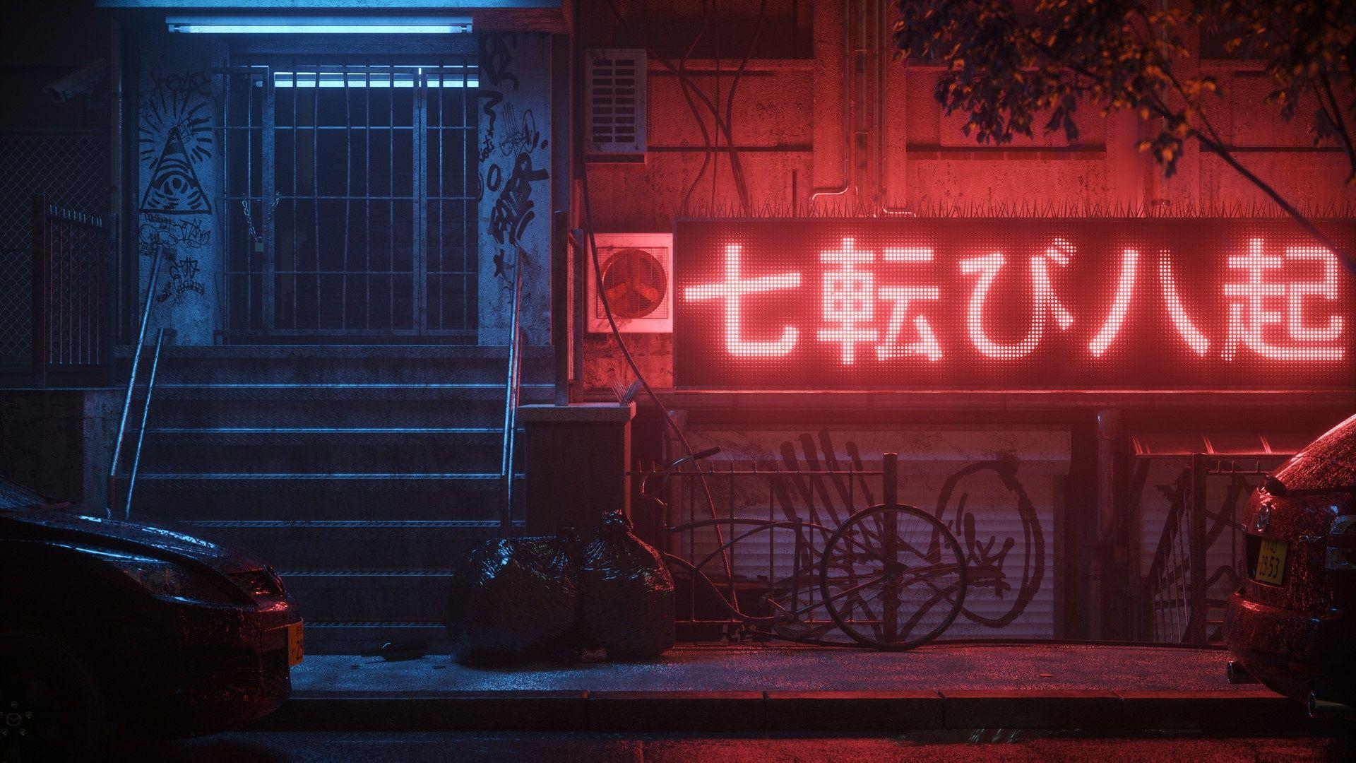 1920x1080 Free download Wallpaper street night art Oskar Woinski Neon Haze neon city [1920x1080] for your Desktop, Mobile & Tablet. Explore Neon City Wallpaper. Neon City Wallpaper, Neon Background, Neon Wallpaper