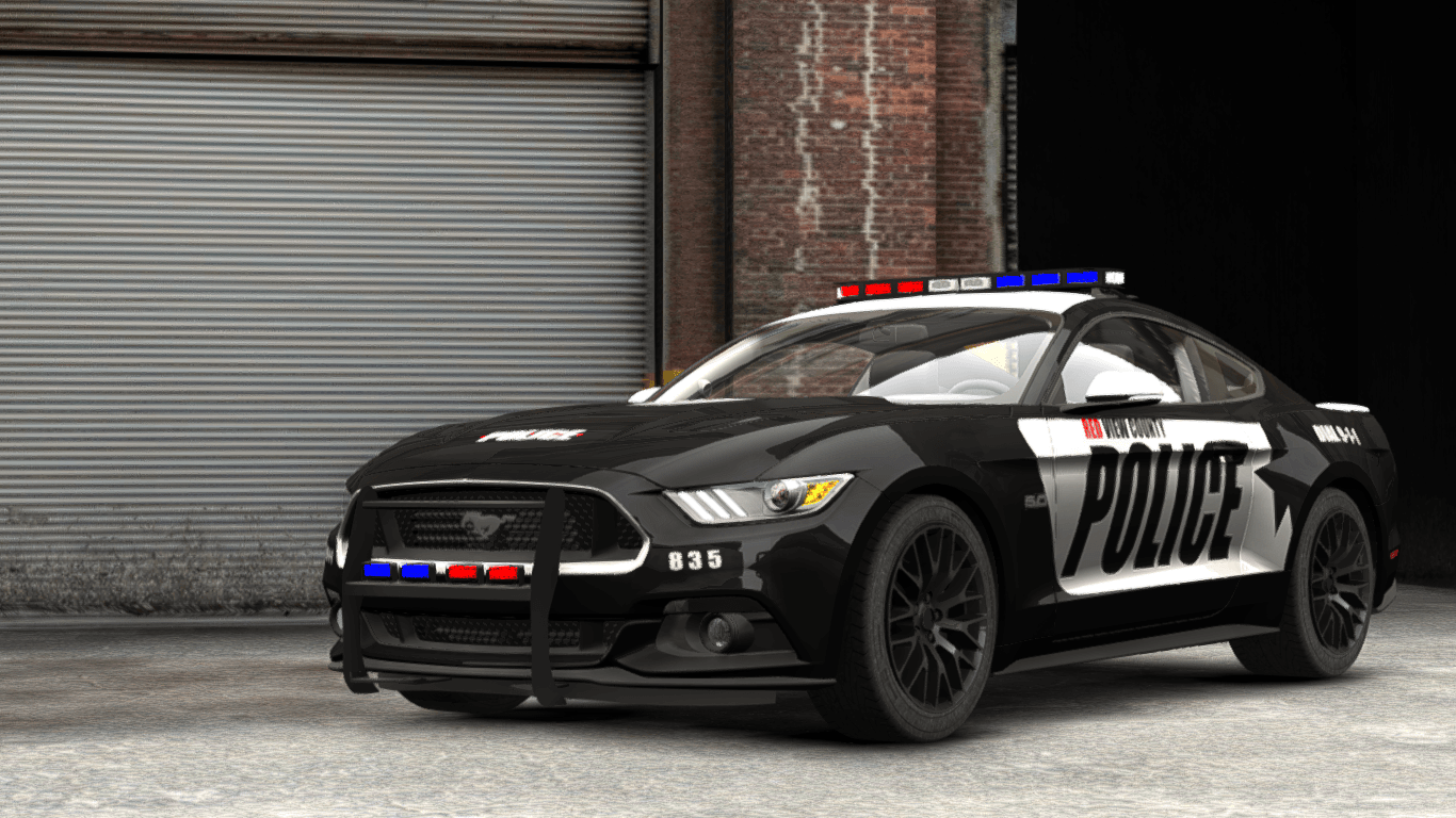 1366x768 Cop Car Wallpaper