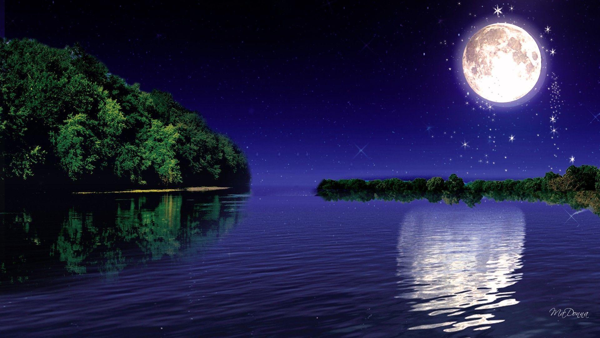 Moonlight Wallpapers Top Free Moonlight Backgrounds Wallpaperaccess