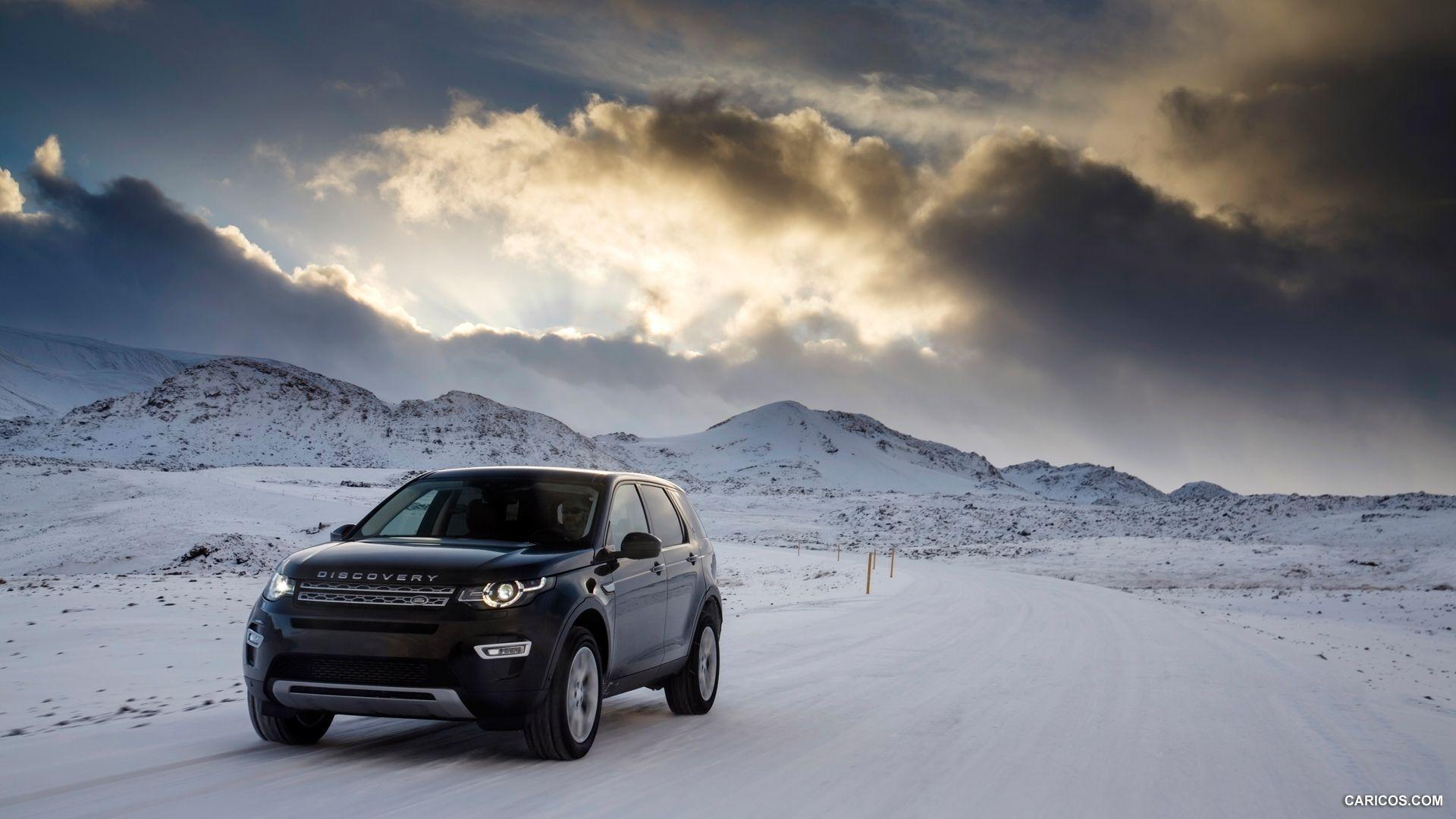 1920x1080 Land Rover Discovery Sport (Barolo Black) Snow