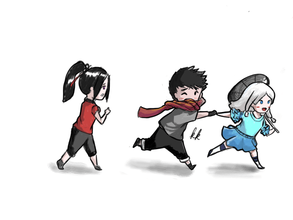 1024x768 I drew some drama (ft. Love triangle)