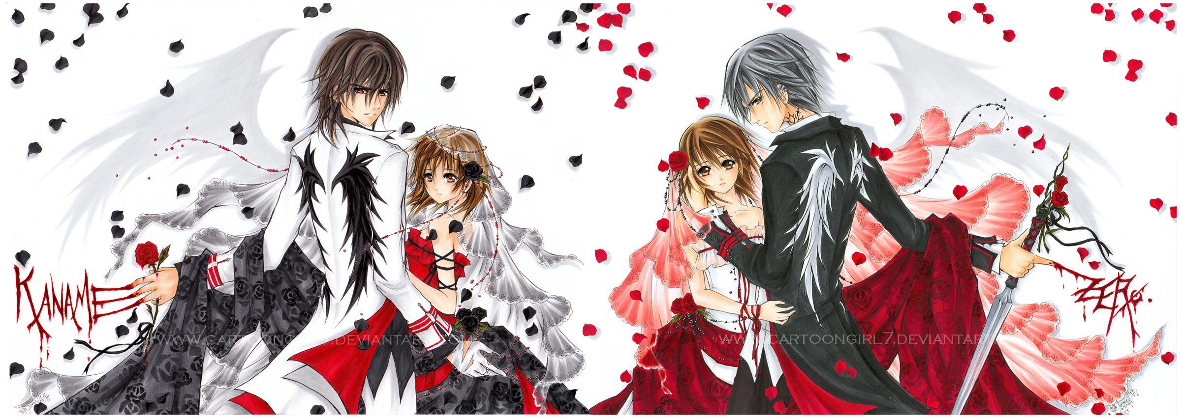 2400x851 Anime Love Triangle Wallpaper