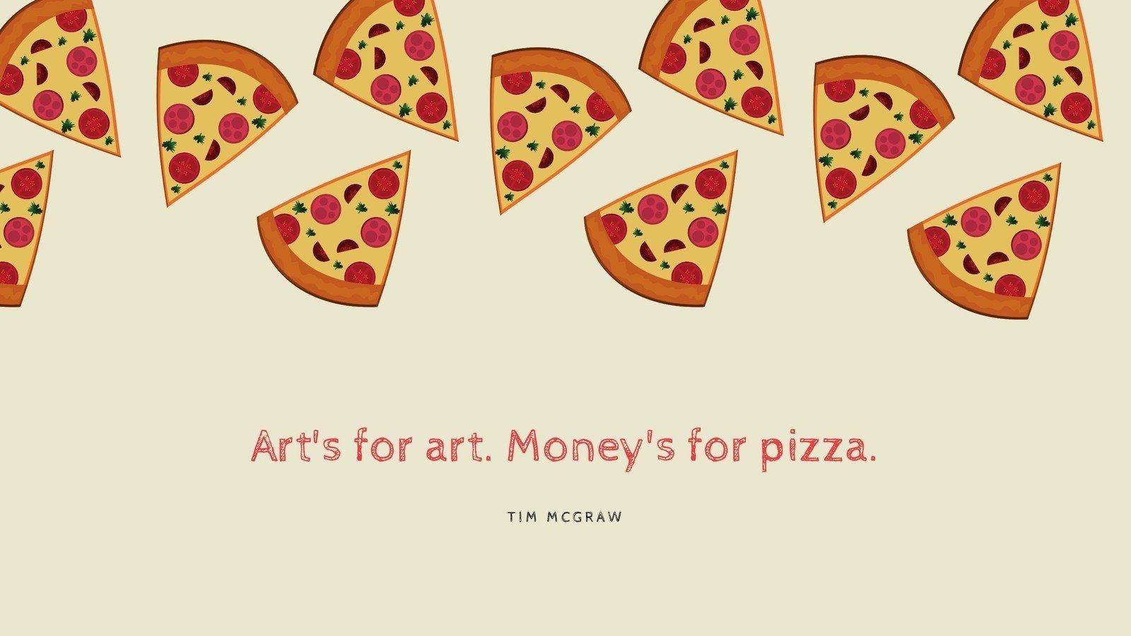 1600x900 Cream Pizza Love Triangle Funny Wallpaper