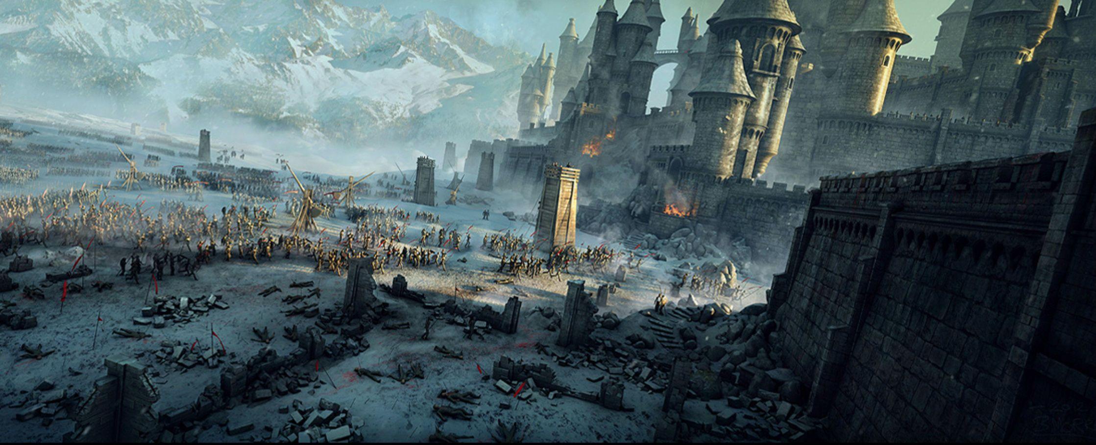 2237x910 Free Medieval Battle Picture at Cool Monodomo