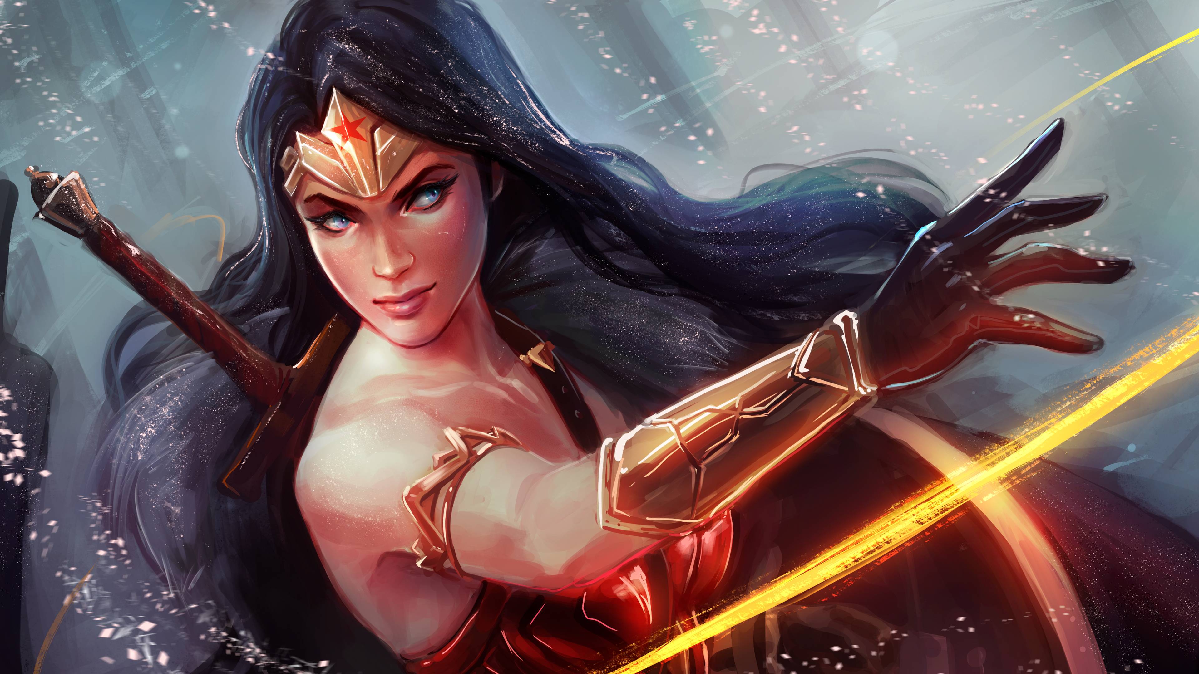 3840x2160 Wonder Woman 4K Artwork Wallpaper