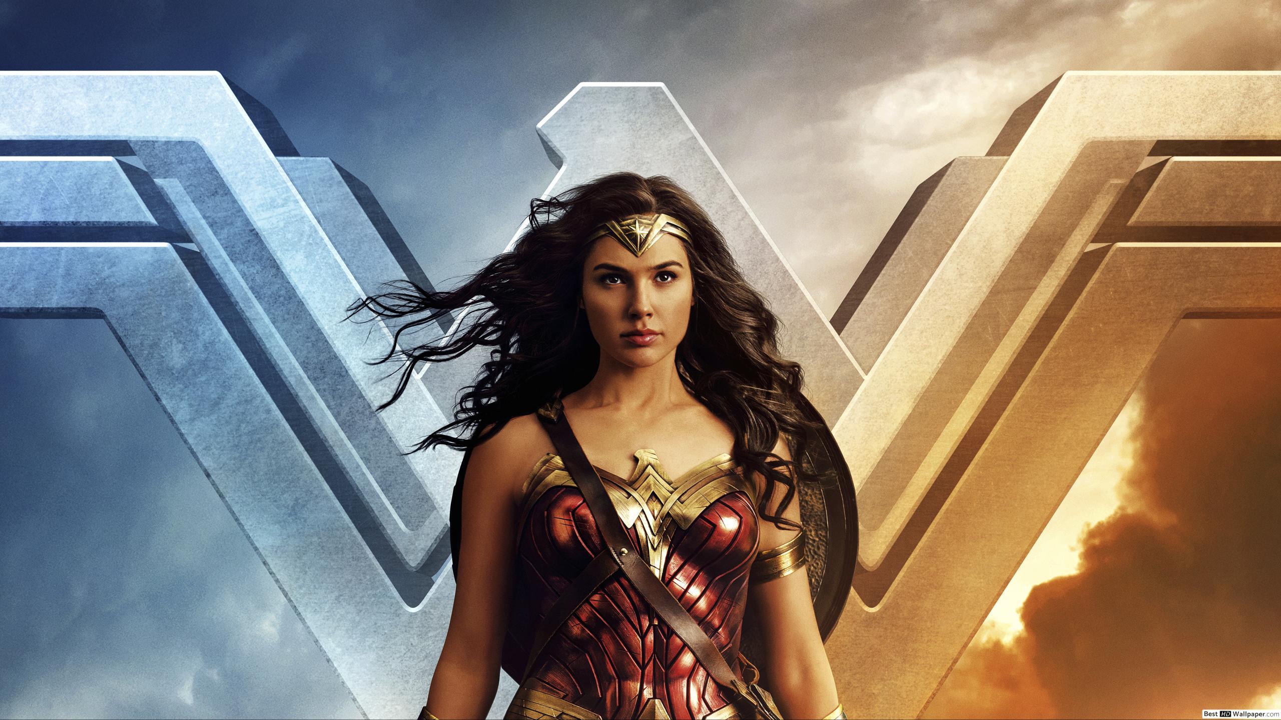 2560x1440 Brave Wonder woman HD wallpaper download