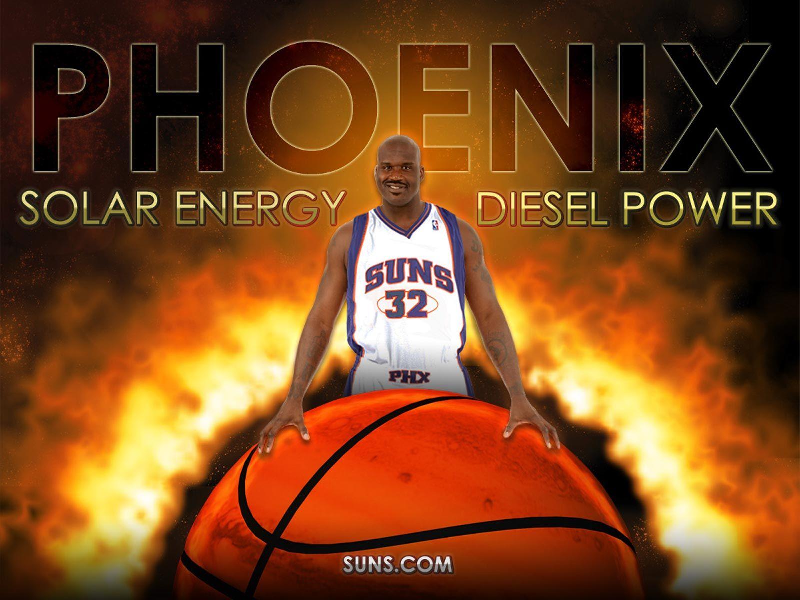 1600x1200 Shaquille O'Neal Phoenix Suns Wallpaper. Basketball Wallpaper at
