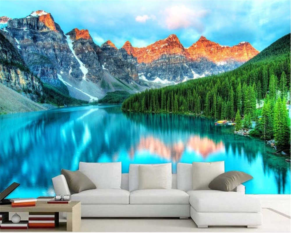 1000x800 Custom wallpaper HD landscape beautiful minimalist European 3D