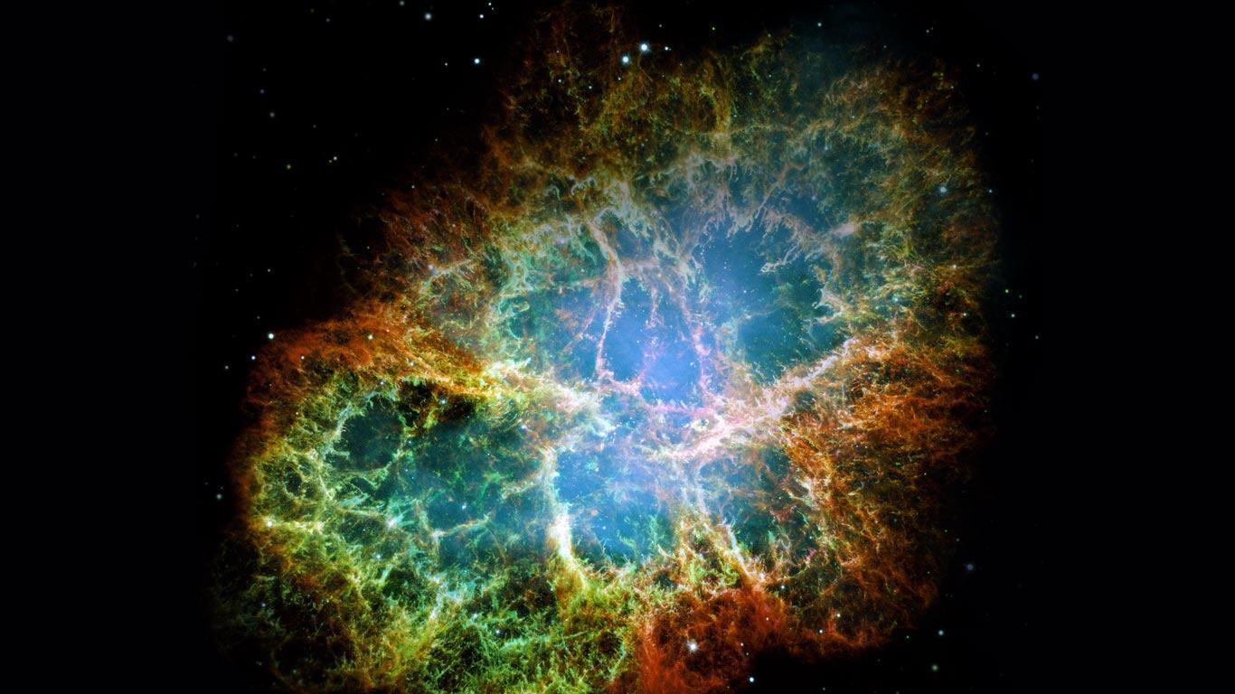 1366x768 Nebula Wallpaper Full HD Kecbio