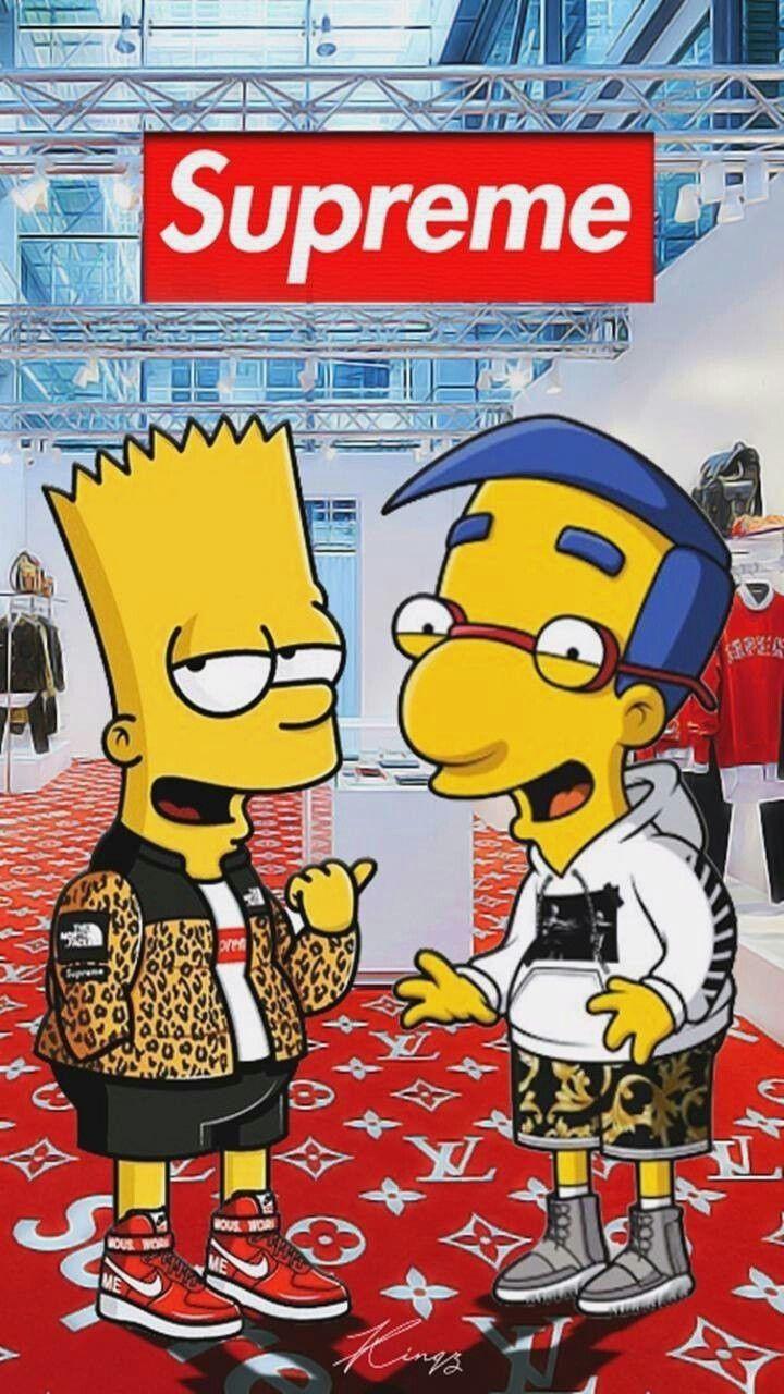 720x1280 Simpsons Supreme iPhone Wallpaper