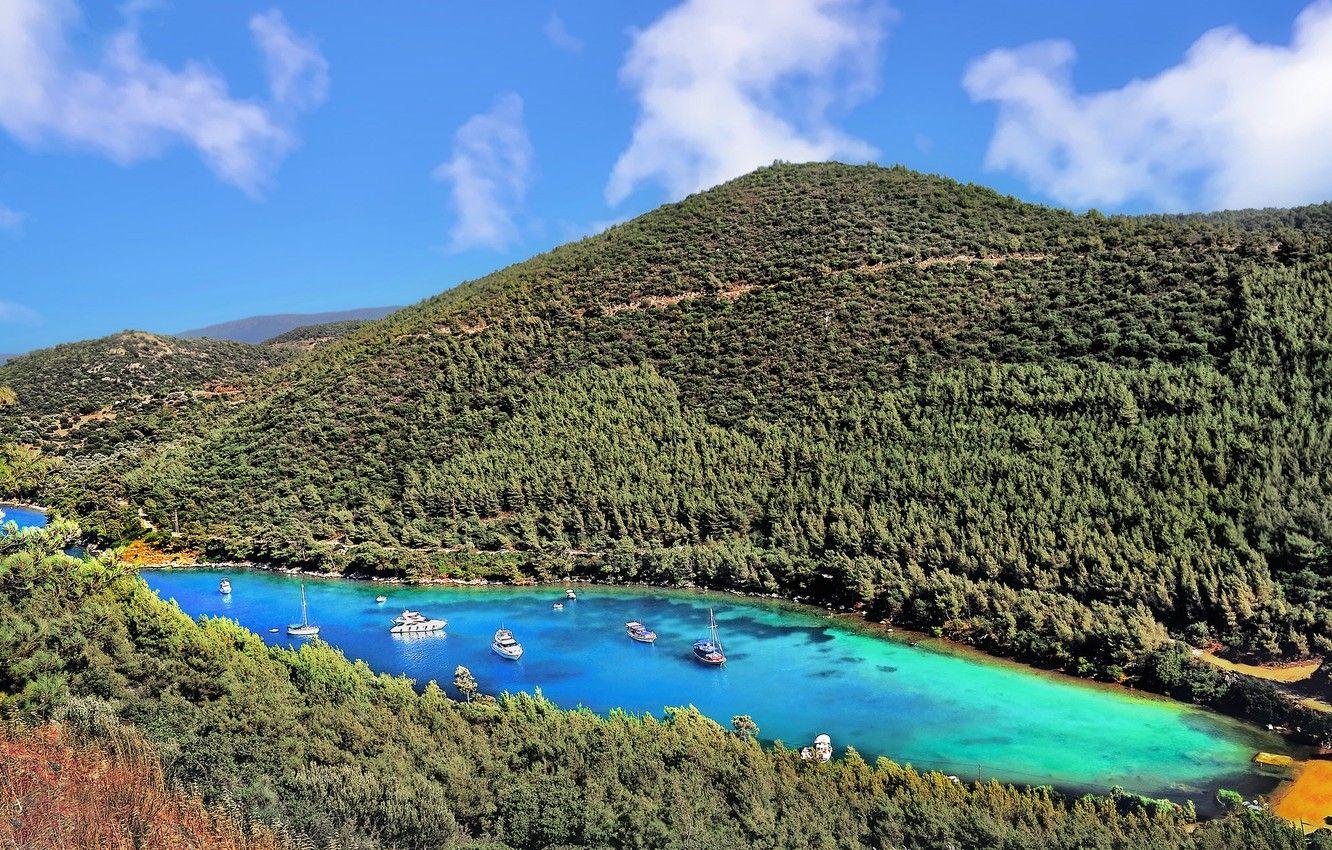 1332x850 Wallpaper Bay, yachts, Turkey, Bodrum image for desktop, section