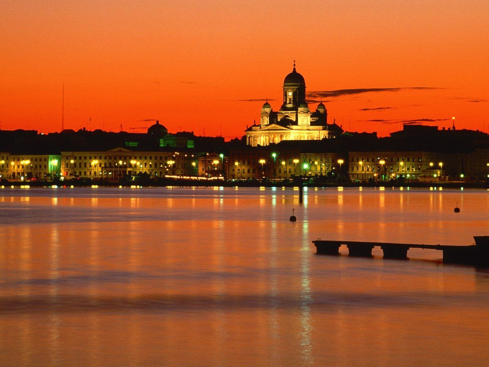 1600x1200 nature, Orange, Finland, Evening, Helsinki Wallpaper HD / Desktop