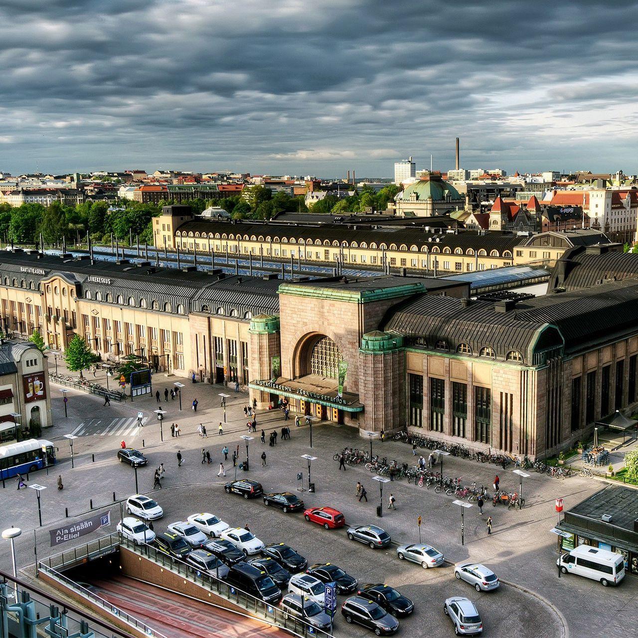 1280x1280 Download wallpaper 1280x1280 helsinki, finland, capital, top view