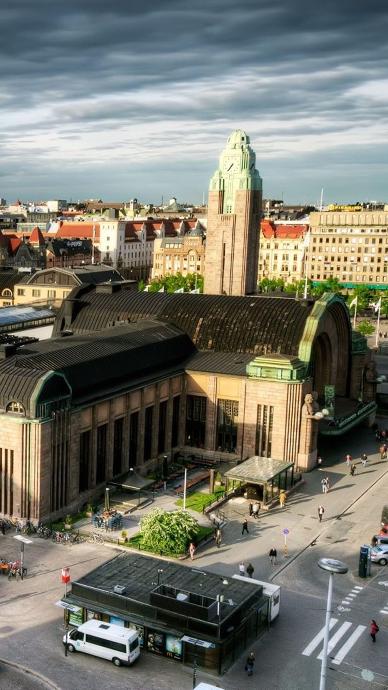 1242x2208 Helsinki central railway station Wallpaper for iPhone Pro Max