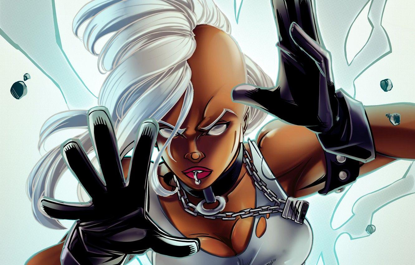 1332x850 Wallpaper Girl, Storm, Punk, Marvel Comics, X Men, Ororo Munroe