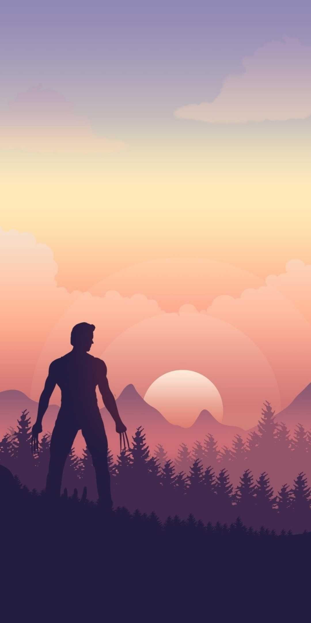 1080x2160 X Men Wolverine Minimal iPhone Wallpaper. Marvel wallpaper