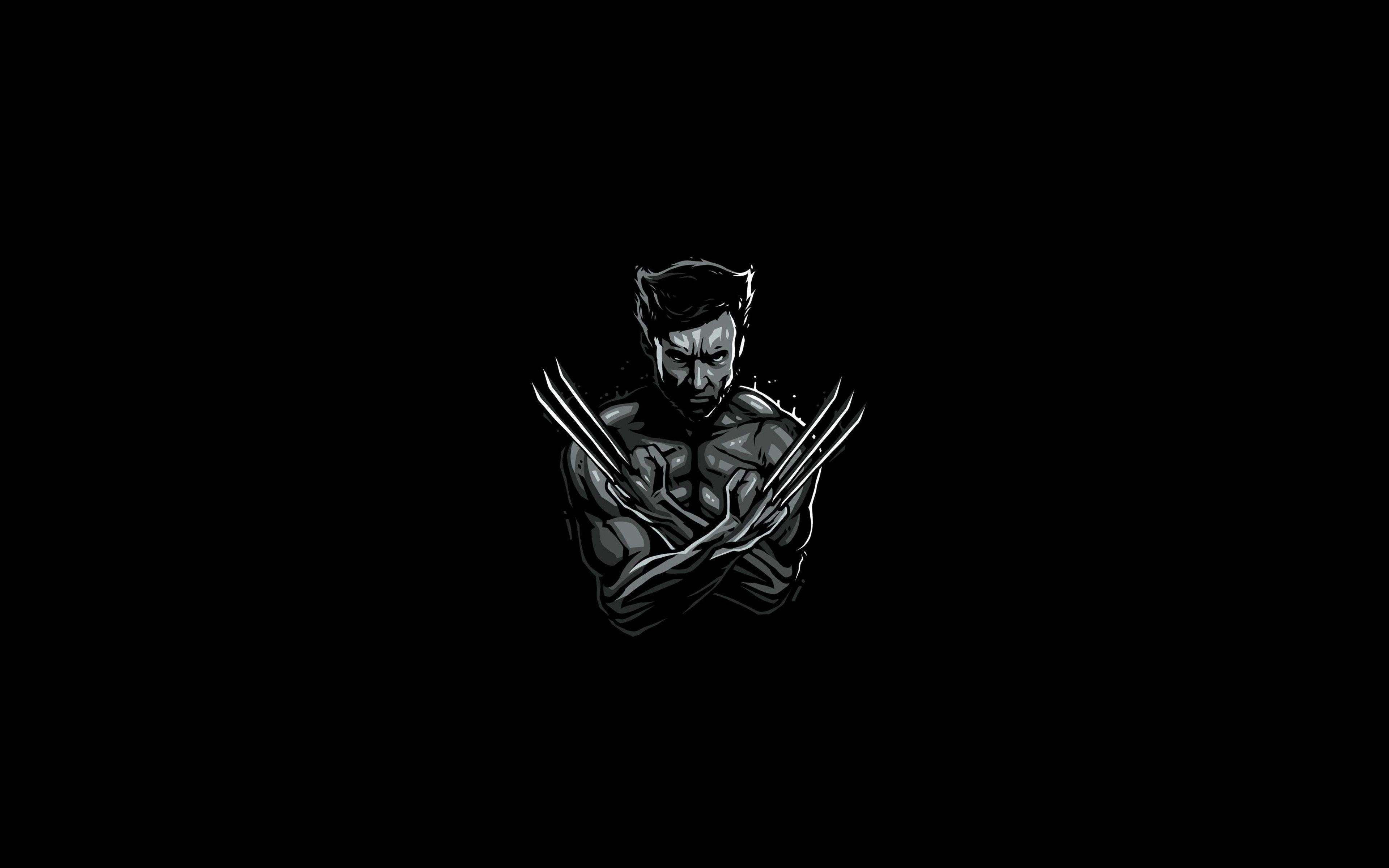 3840x2400 Download wallpaper Logan, minimal, 4k, superheroes, DC Comics