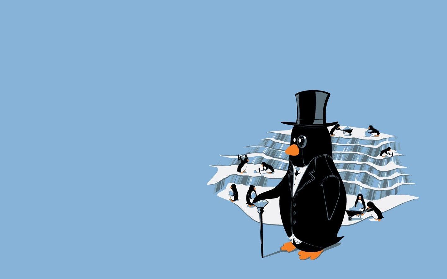 1440x900 penguins, Minimalism HD Wallpaper / Desktop and Mobile Image