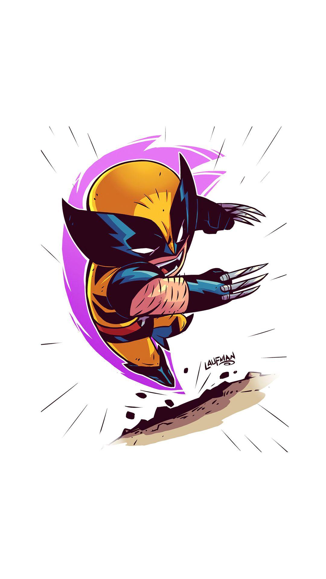 1080x1920 Wolverine Minimalism Wallpaper