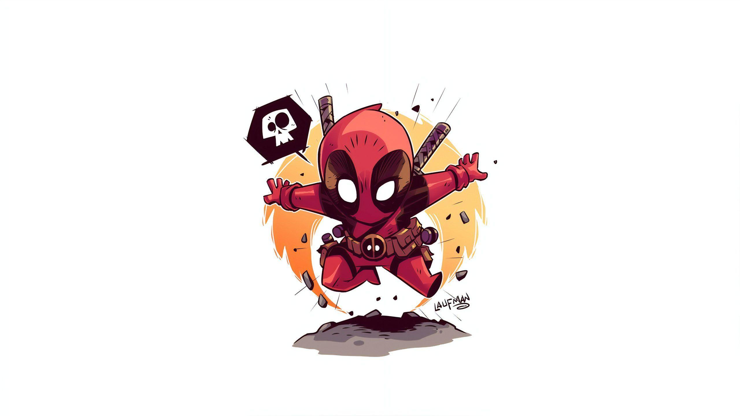 2560x1440 Deadpool Minimalist Art 4k