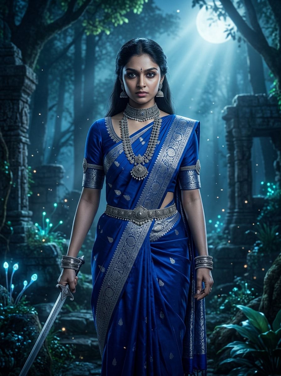 896x1200 Devasena Prompt for Gemini AI: 20 Bahubali Devasena Prompts for Royal Queen Photo
