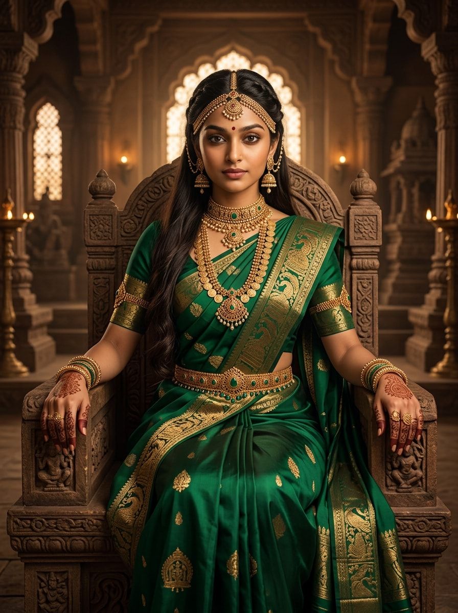 896x1200 Devasena Prompt for Gemini AI: 20 Bahubali Devasena Prompts for Royal Queen Photo