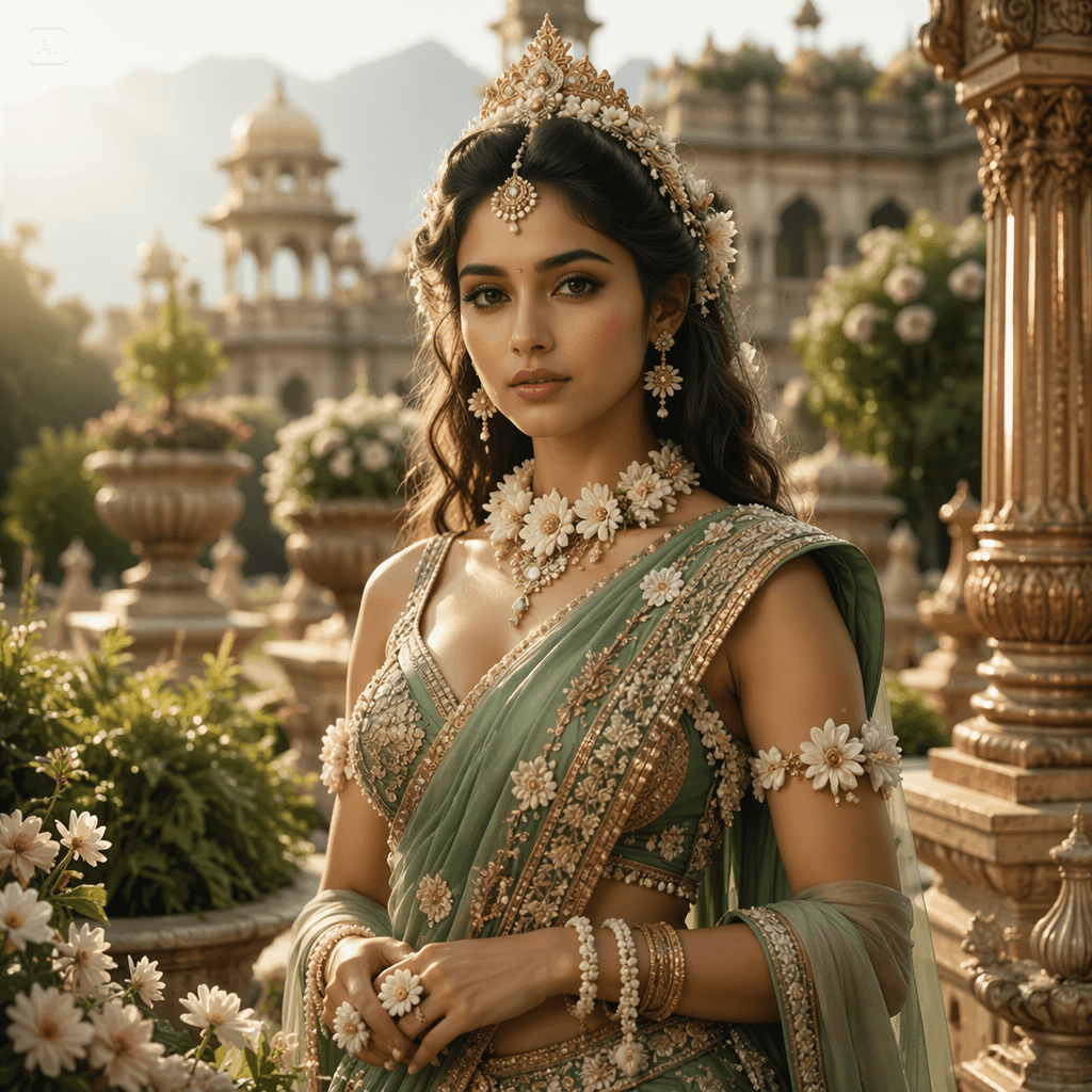 1024x1024 Devasena Prompt: Create Epic Bahubali Queen AI Photo from Your Selfies