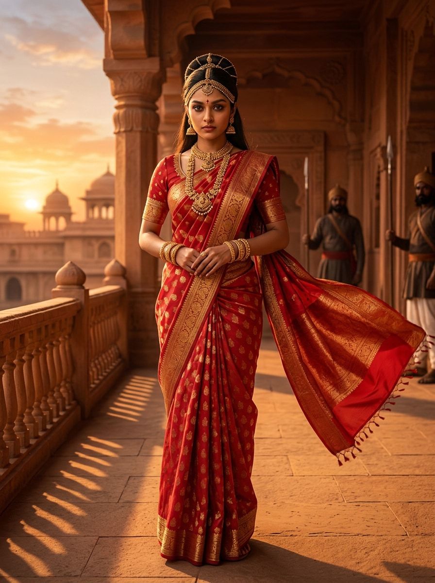 896x1200 Devasena Prompt for Gemini AI: 20 Bahubali Devasena Prompts for Royal Queen Photo