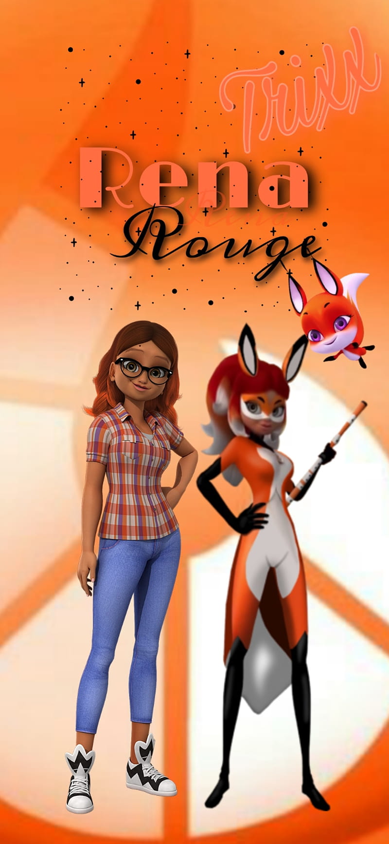 800x1732 HD rena rouge wallpaper