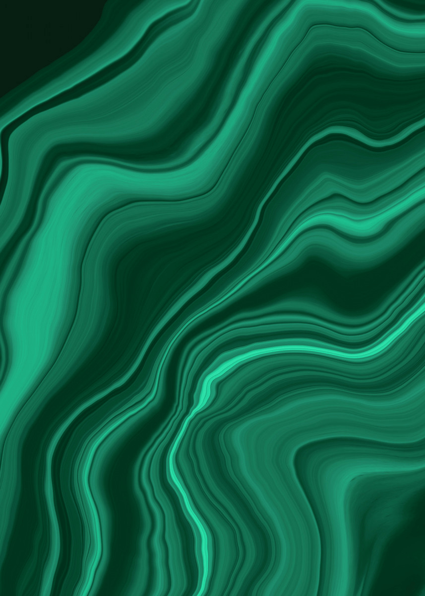 857x1200 Green Swirl Wallpaper