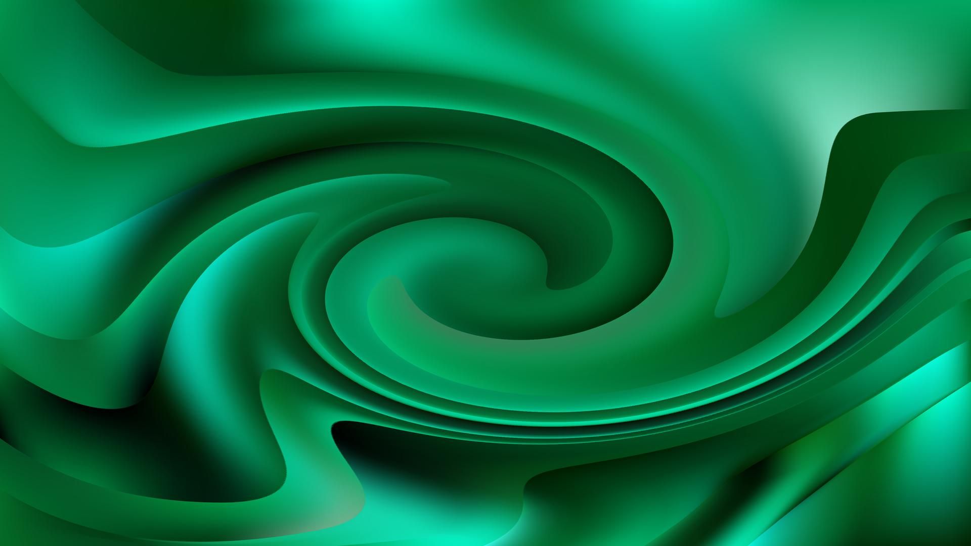 1920x1080 Abstract Green Swirl Background